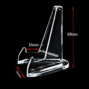 Clear Acrylic Coin Display Stand, Holders, Small Rack Easel, Card, Commemorative, Challenge, Capsule Stand, 5pcs 7 Main Sales Automotive Easel - №7