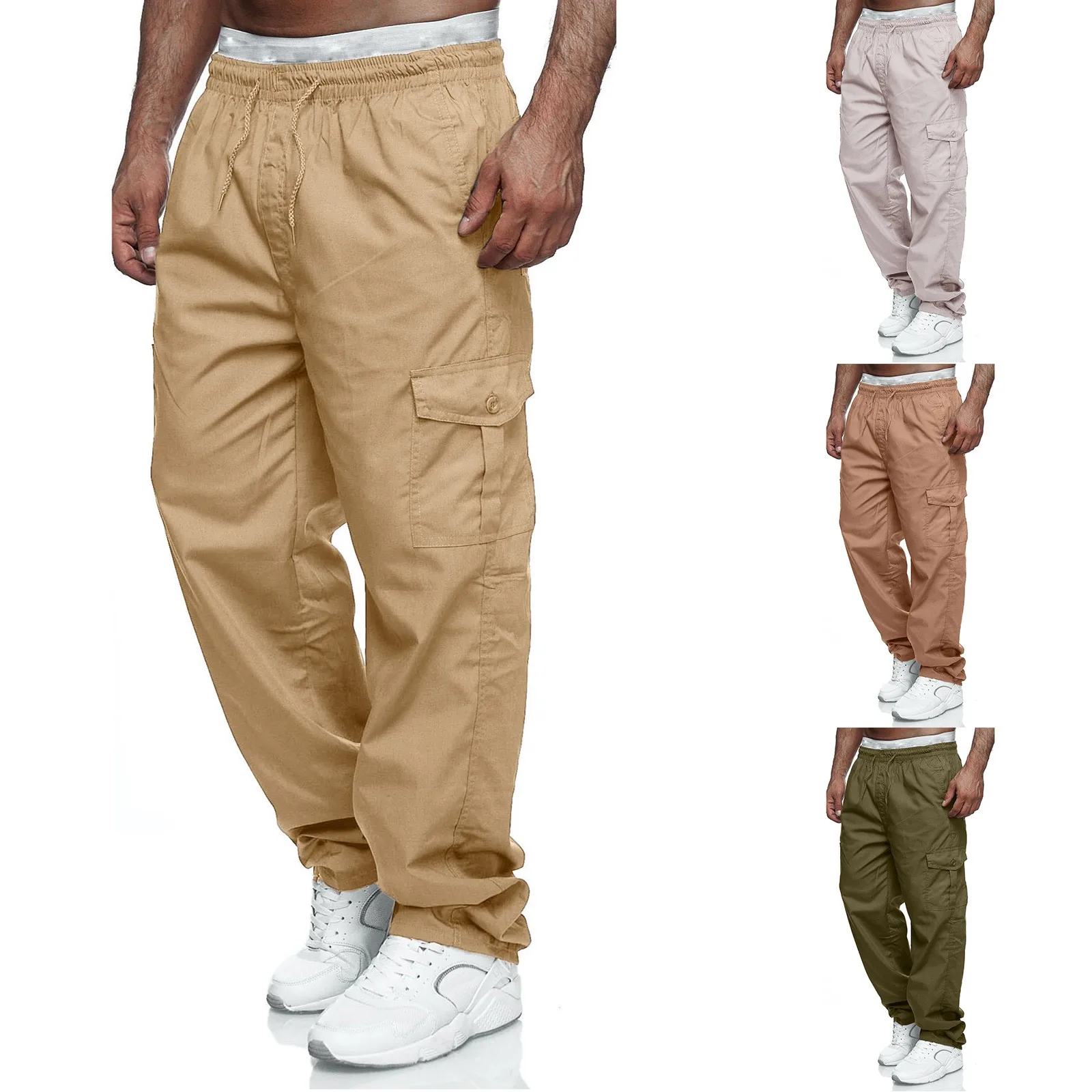 Working Pants For Men Casual Jogging Cotton Full Length Men's Streetwear Men's Work Tactical Trousers Cargo Pants For Men