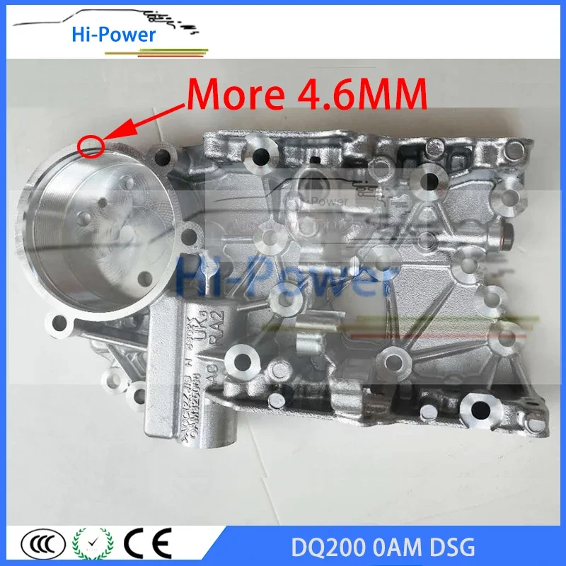 0AM325066R DQ200 DSG 0AM Auto Transmission Accumulator Housing Thick 4.6MM for Audi VW 7-Speed 0AM325066C 0AM325066AC