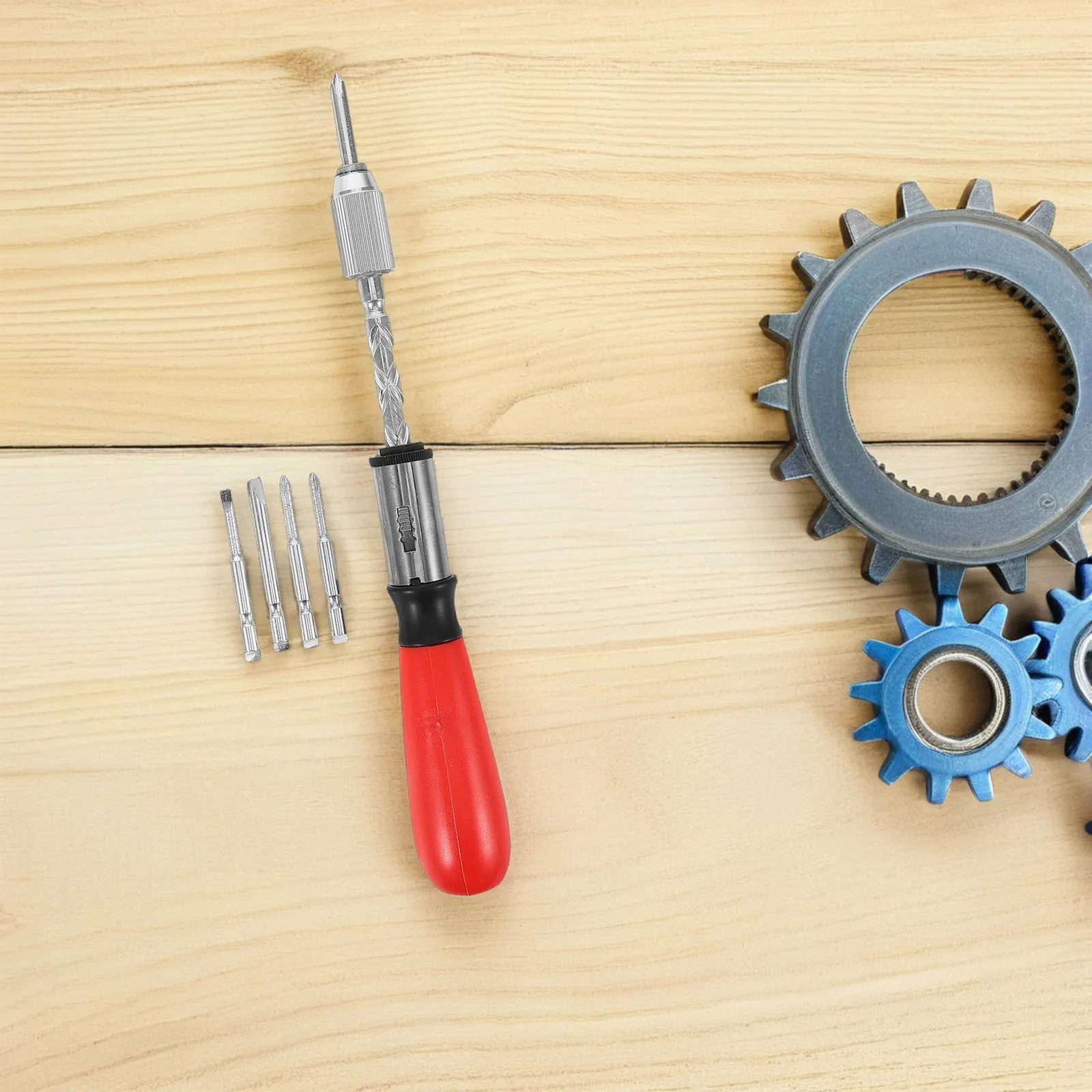 

1 Set Ratcheting Screwdriver Semi-Automatic Reversible Handheld Ergonomic For Electronics Repair Compact Multi-Purpose Tool Set