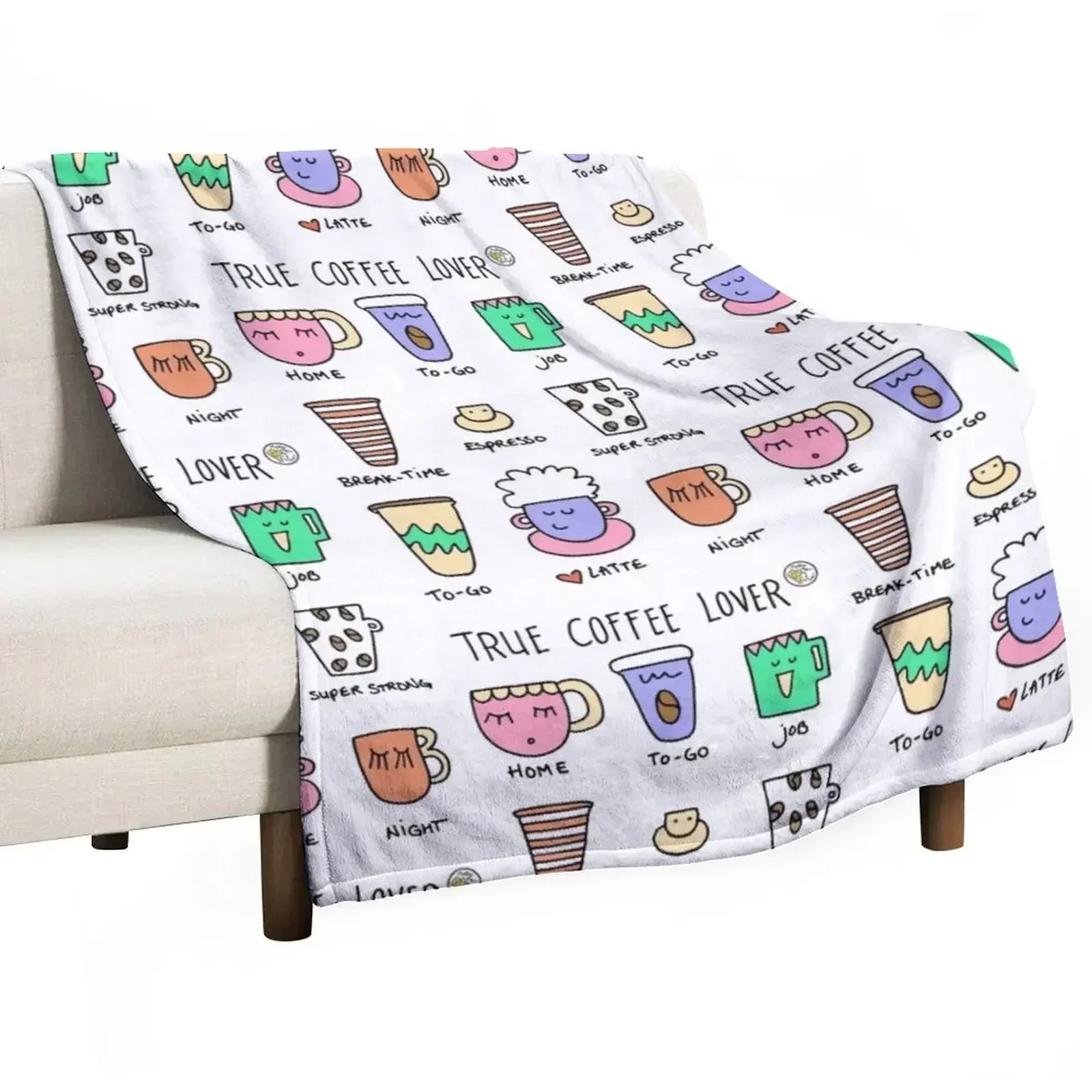 True coffee lover Throw Blanket for winter Luxury St Beautifuls christmas gifts Furrys warm winter Blankets