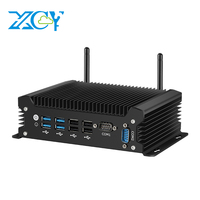 XCY X58 Fanless IPC Mini PC Intel Core 4th-13th CPU i3 i5 i7 2xDB9 RS232 2xLAN 8xUSB HDMI VGA WiFi 4G LTE Windows10/11 Linux