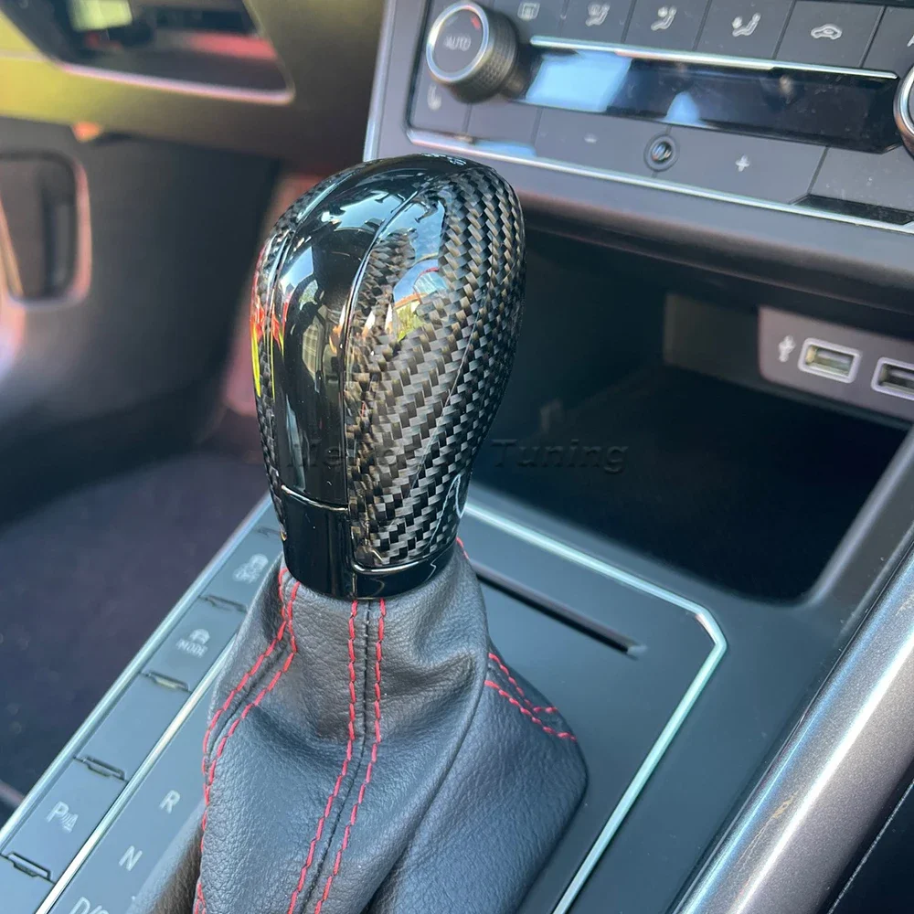 Carbon Fiber DSG Gear Shift Knob cover shifter for VW Golf 7 Jetta MK6 GLI CC Passat b7 b8 Scirocco Nivus Tiguan mk2 interior