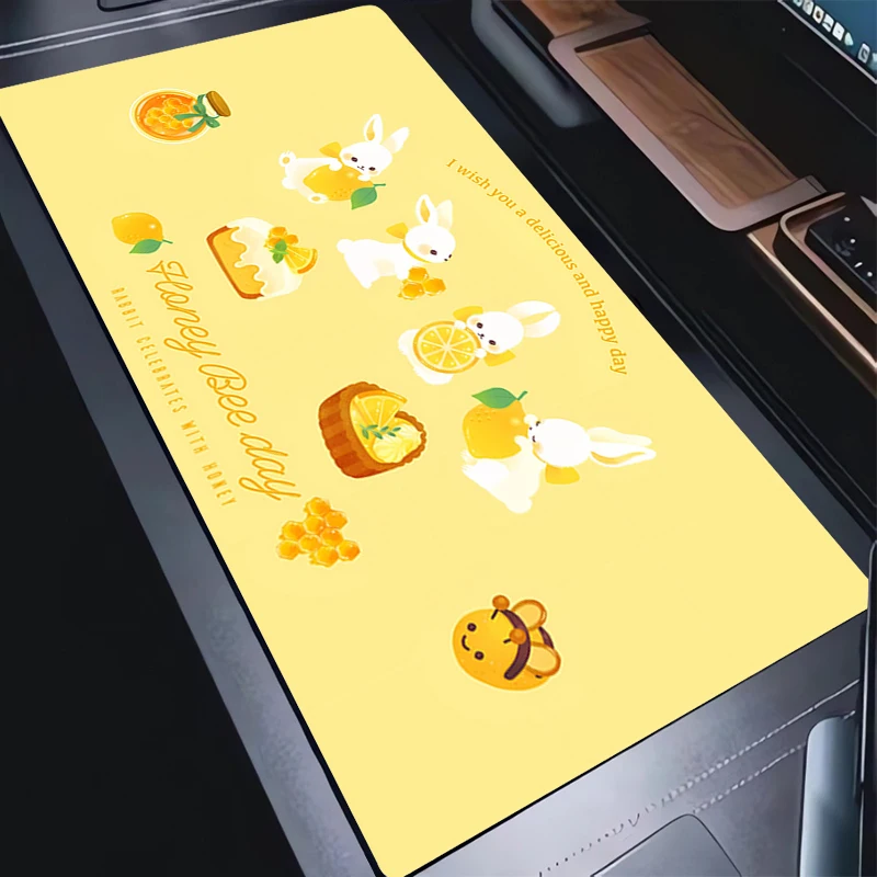 

Mouse Pad anti-slip Durable Desk Mat Offices PC Accessories Dessert illustration Keyboard Pad Bunny Mouse Mat Tapis De Bureau