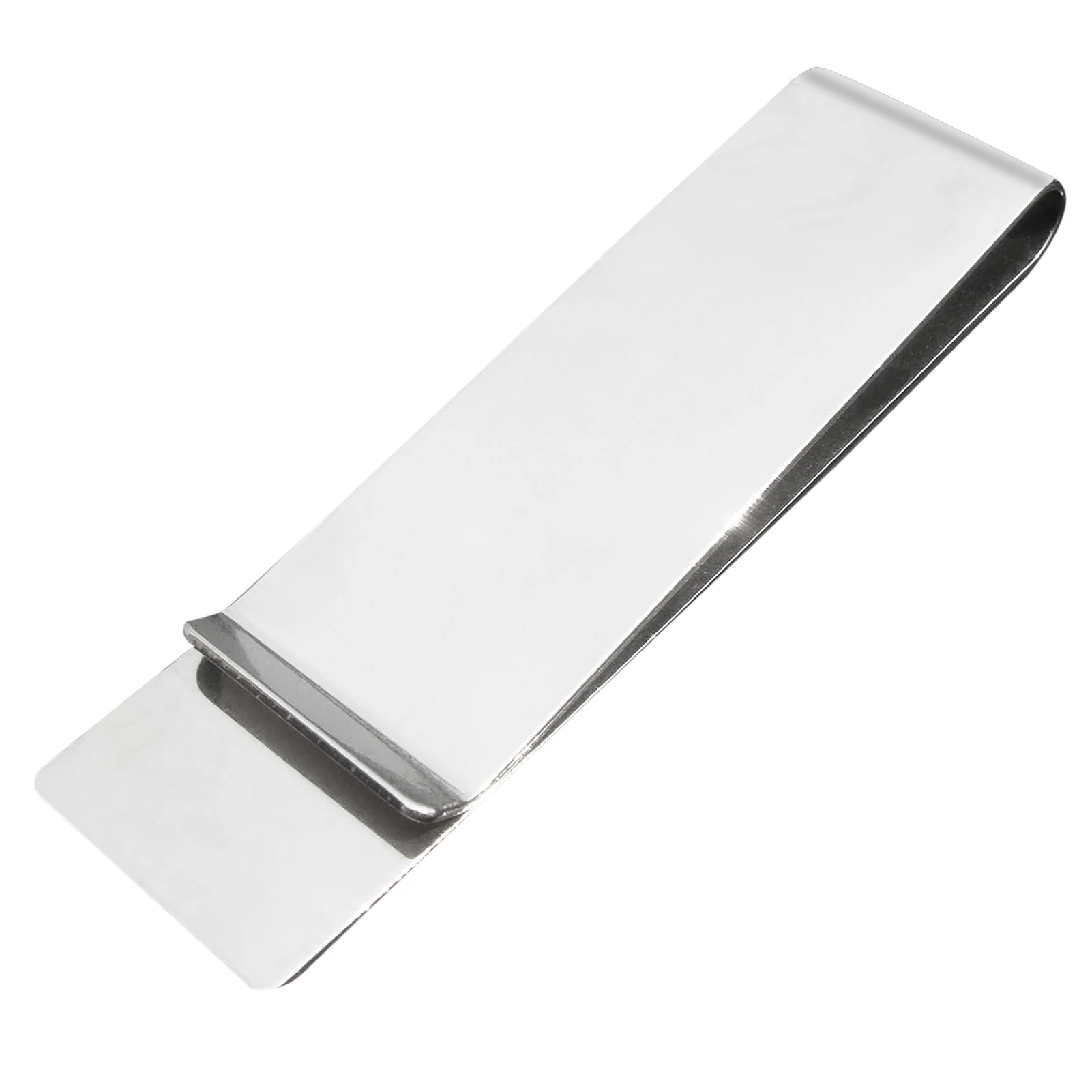 1Pcs Edelstahl Geld Clip Mode Einfache Silber Kreative Banknote Clip Gürtel Clip Persönlichkeit Lesezeichen Metall Ticket Ordner – Detail 2