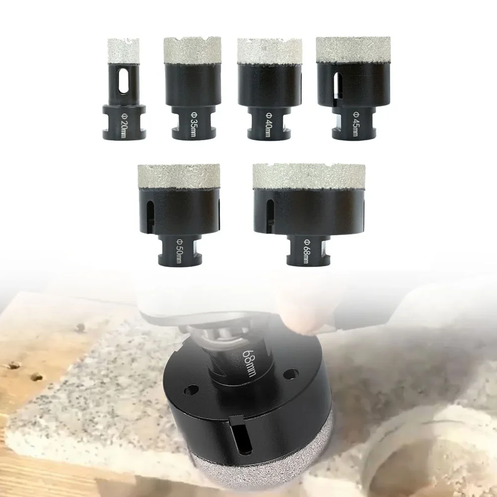 1pc M14 Thread Drill Bits Dry Vacuum Brazed Diamond Drill Bit Core Bit 20 35 40 45 50 68mm Ceramic Tile Stone Hole Saw Drilling