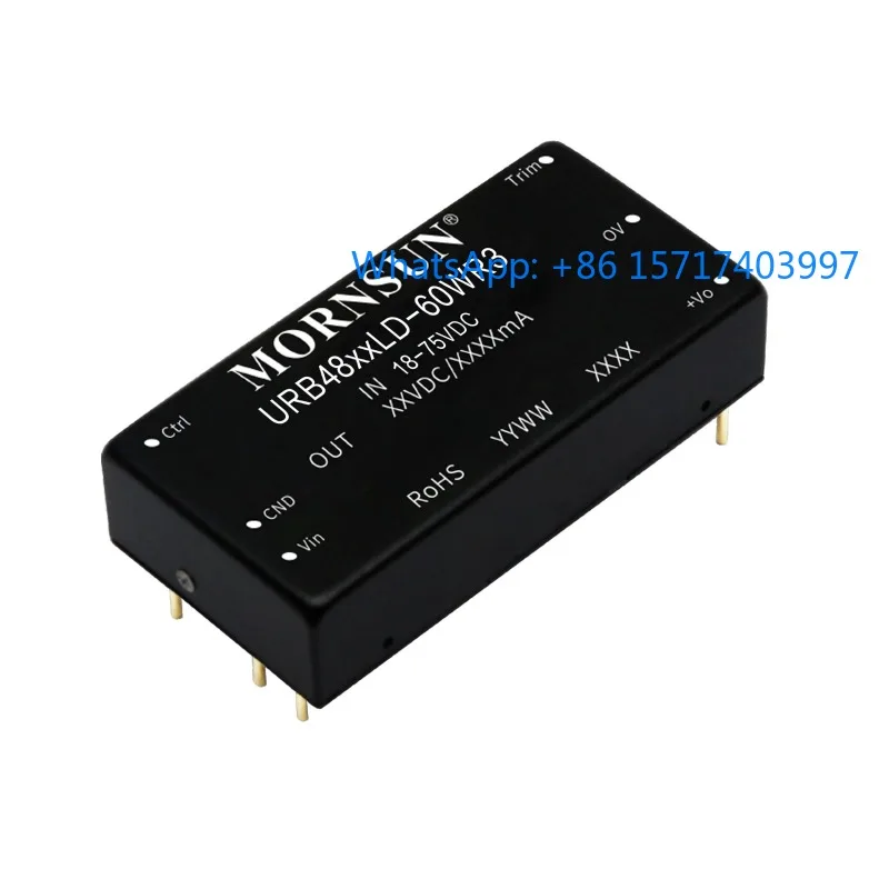 

URB4824LD-60WR3， Power module 18-75V to 24V 2.5A 60W