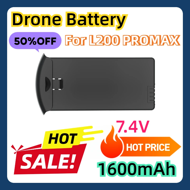 สําหรับ L200 PROMAX RC Quadcopter อะไหล่แบตเตอรี่อุปกรณ์เสริม L200 PRO MAX Drone แบตเตอรี่ 7.4V 1600mAh