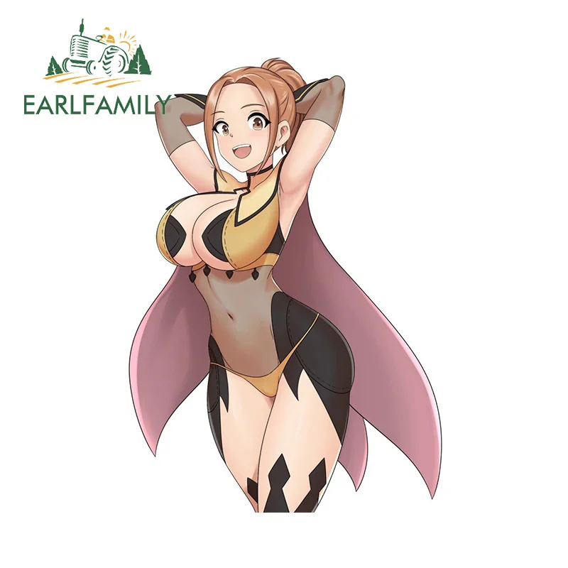 

EARLFAMILY 13 см x 9 см Асахина ФИНА синие архивные автомобильные наклейки Hentai Униформа грудь Ahegao украшение Senpai забавные наклейки