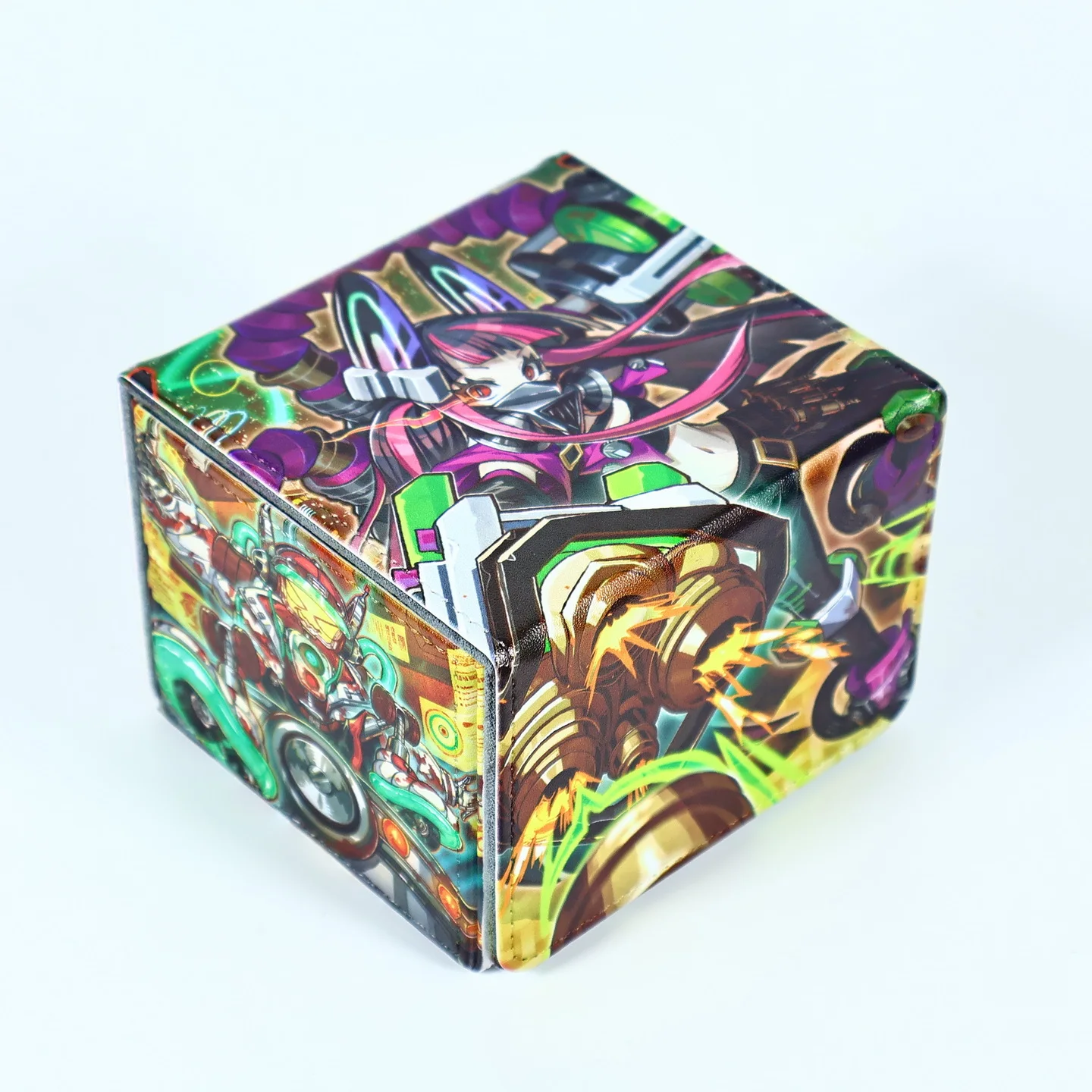 Fai da te fatto da sé Yu-Gi-Oh! Scatola portaoggetti per carte Killer Melody Remix Scatola protettiva per carte da collezione in pelle Ygo Giocattolo regalo per carte anime