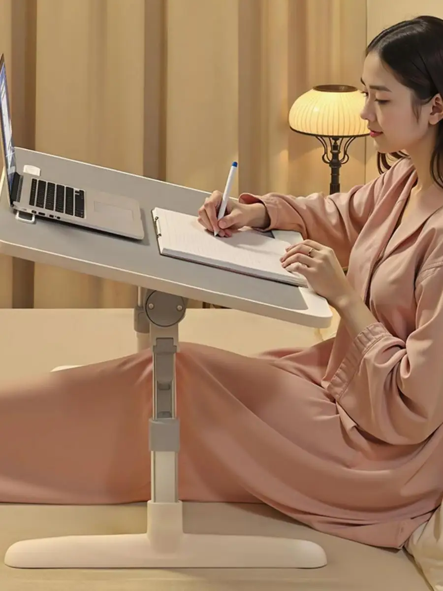 elevating-folding-bedside-table-student-laptop-desk-office-small-table-board-bed-mounted-study-table-stainless-steel-frame