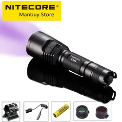 Original Nitecore CU6 3000mw Ultraviolet UV Flashlight 365nm Military Hunting Tactical  LED 5 Light Sources Troch Lamp