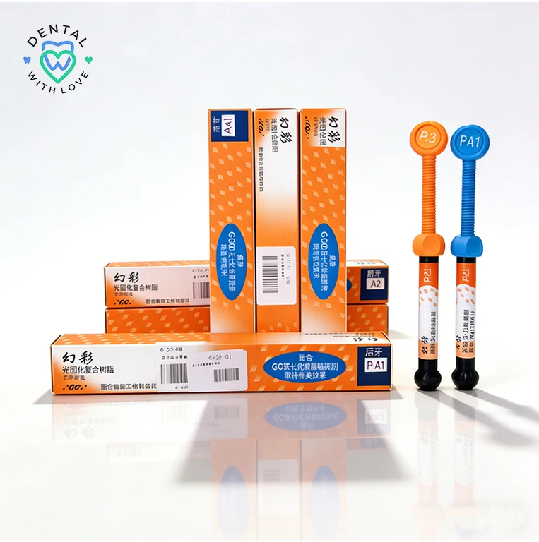 

Fuji Dental 2.7ml Light-Cured Nanohybrid Composite Resin Fuji Anterior/Posterior Teeth Restorative Material Tooth Filling Repair