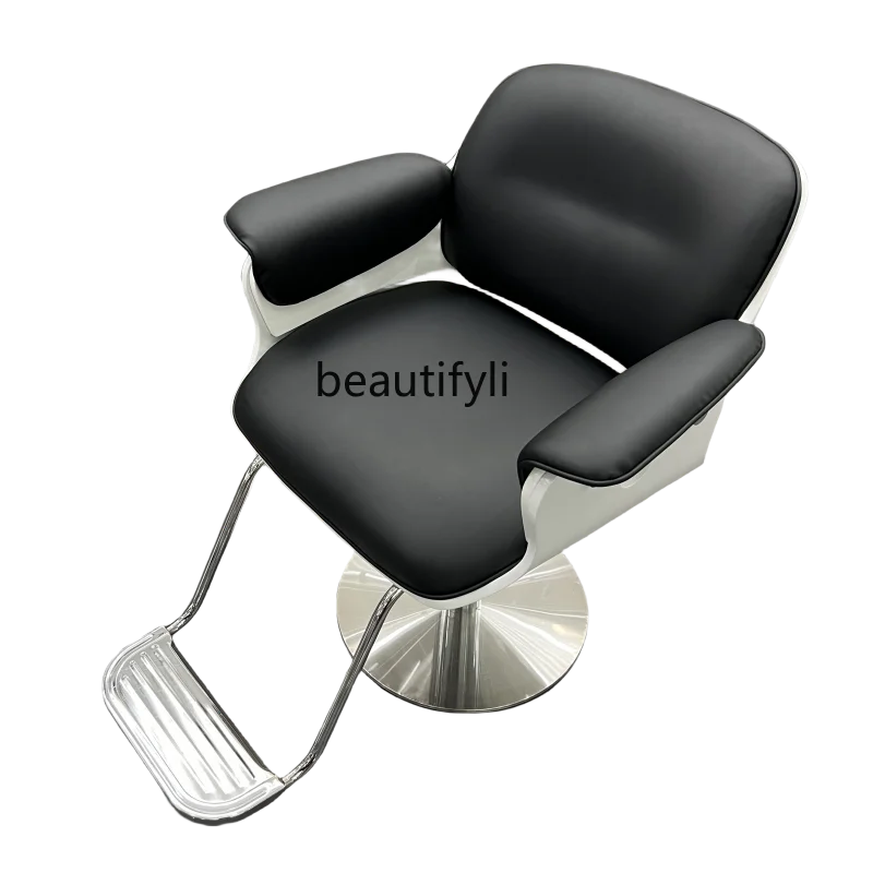 

Barber Shop High-End Hairdressing Chair Hair Cutting Chair Lifting Rotating Simple Fashion Hairdressing Chair