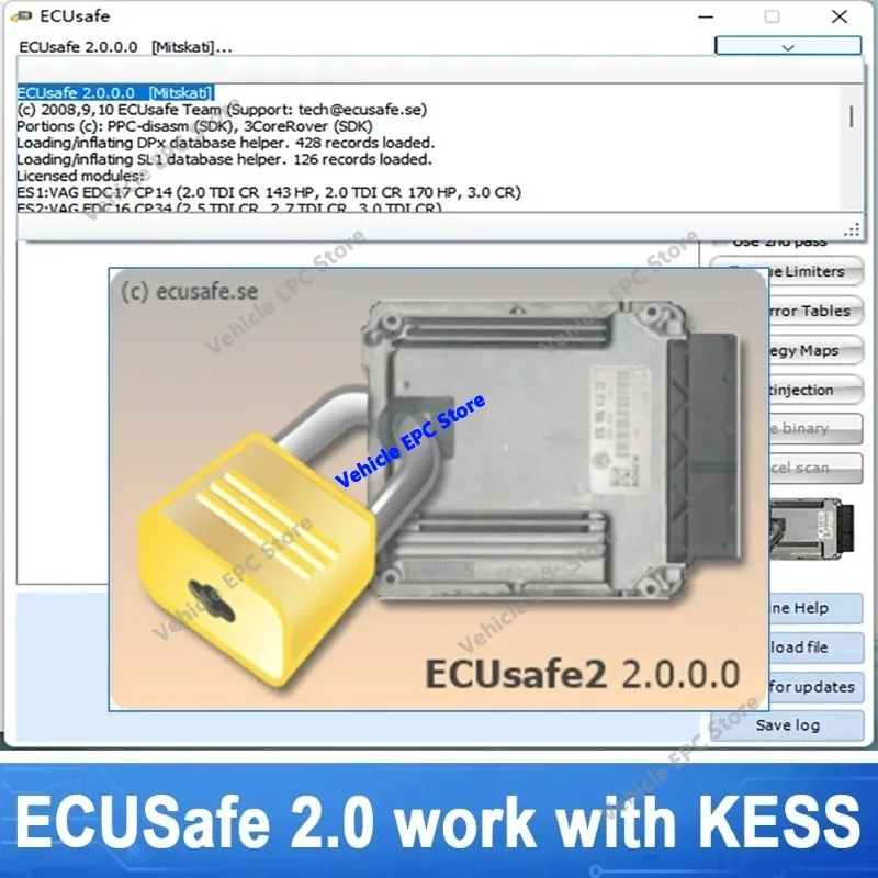 2026 hot newest  ECU Safe 2.0  Hot Selling ECUSafe 2.0 ECU ECM 2.0 Diagnostic Tool  Software For Car and Trucks  work with KESS