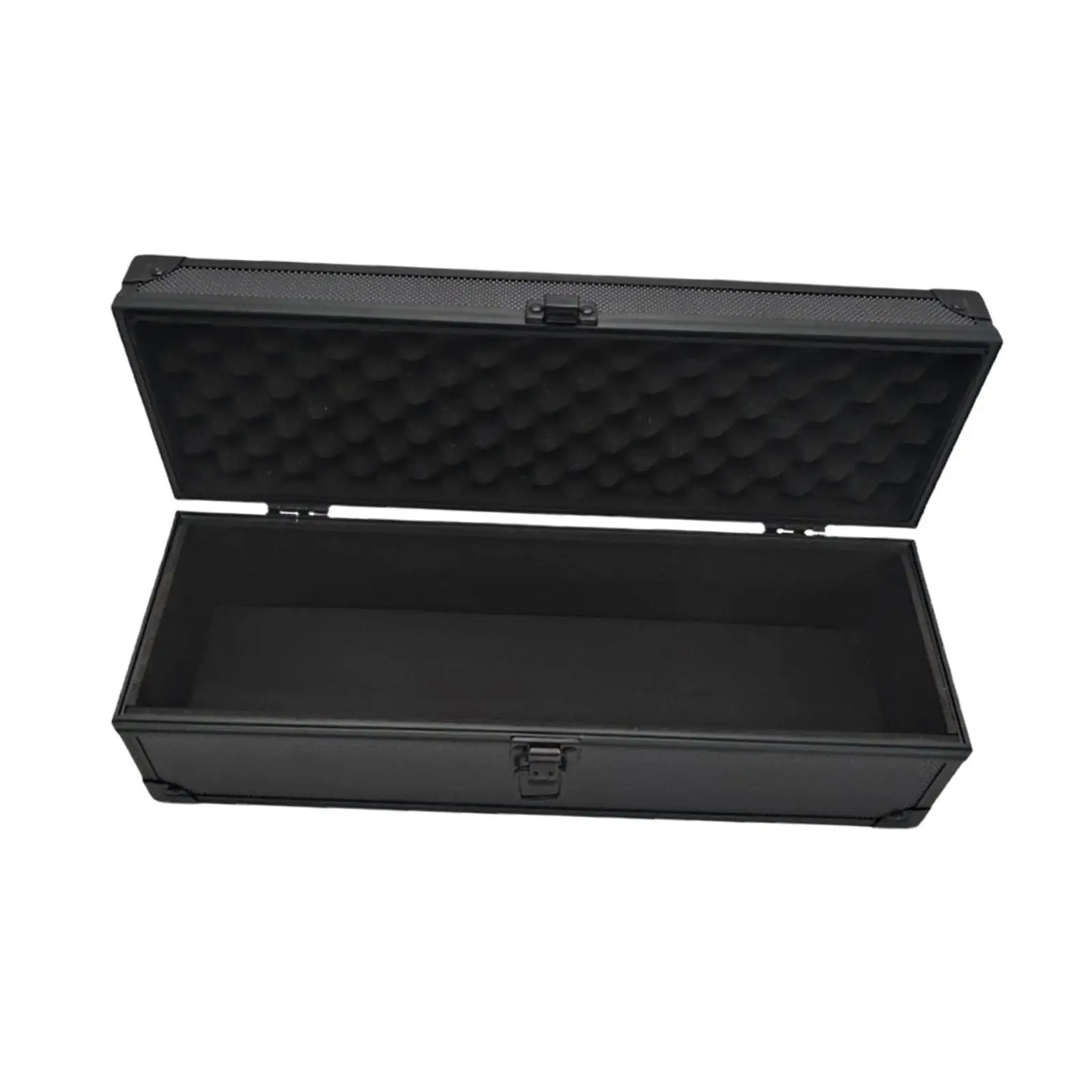 Trading Card Box Lockable Lined with Sponge Waterproof Multifunction Carrying Case for Rigid Cards Standard Cards Rating Cards