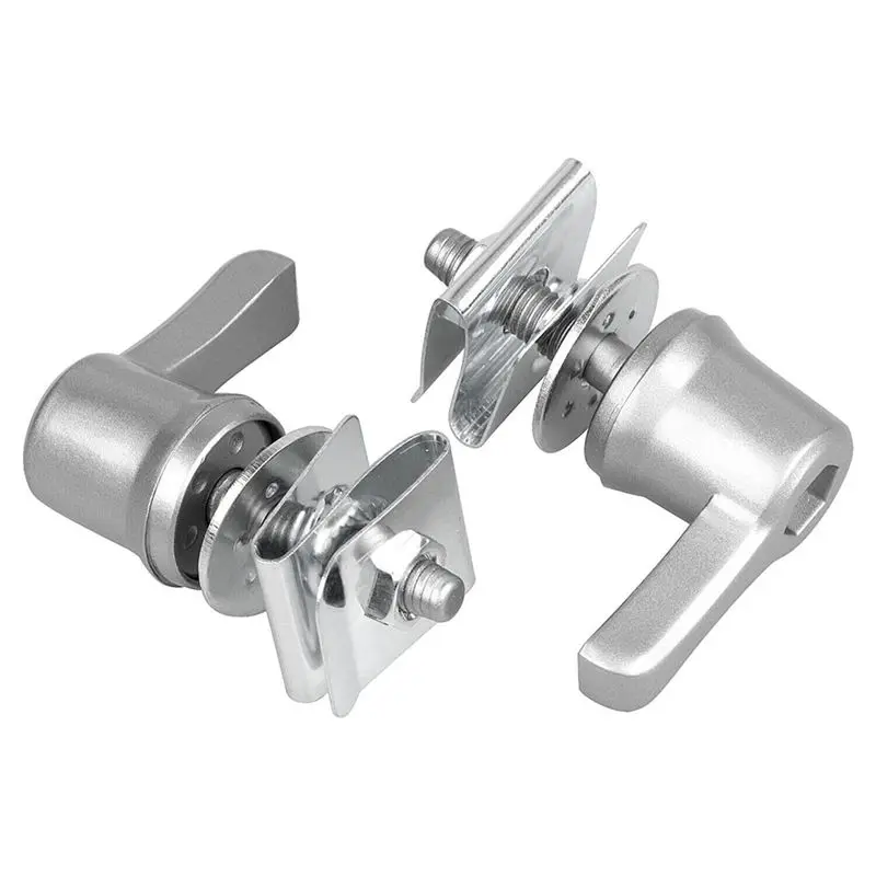 Superior-Silver Saddlebag Lock Mounting Screw Kit For Touring Road King Electra Street Glide