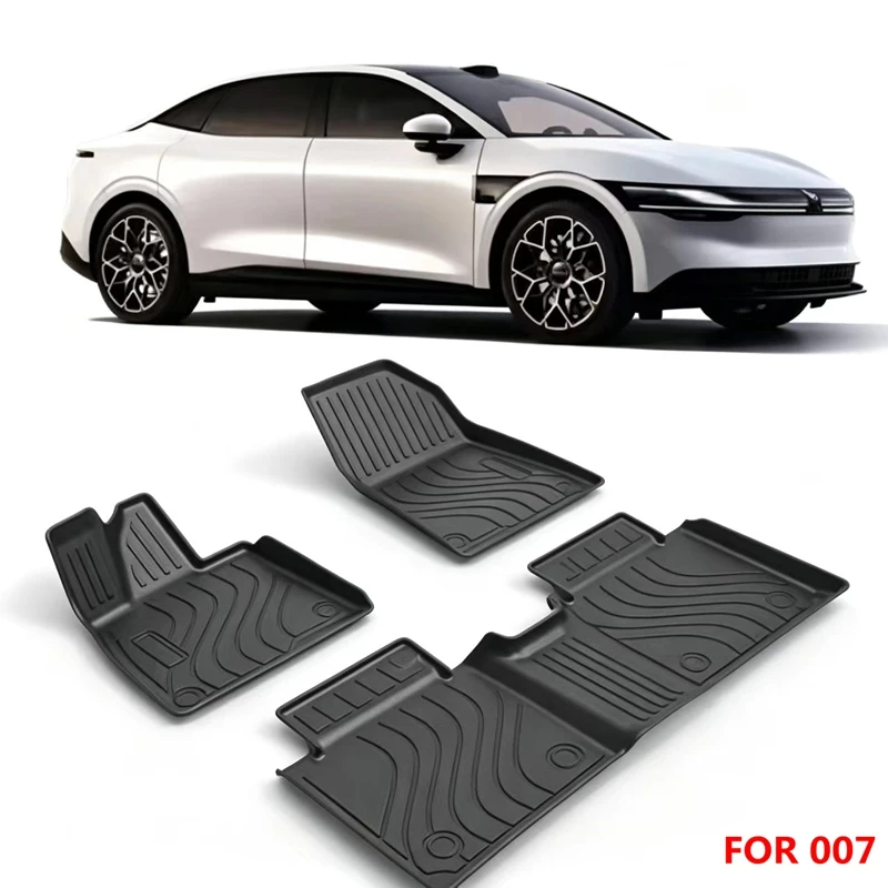 Use for ZEEKR 007 car carpet ZEEKR 007 AllWeather Floor mat ZEEKR 007 trunk mat Full Set Trim to ZEEKR 007 waterproof floor mat