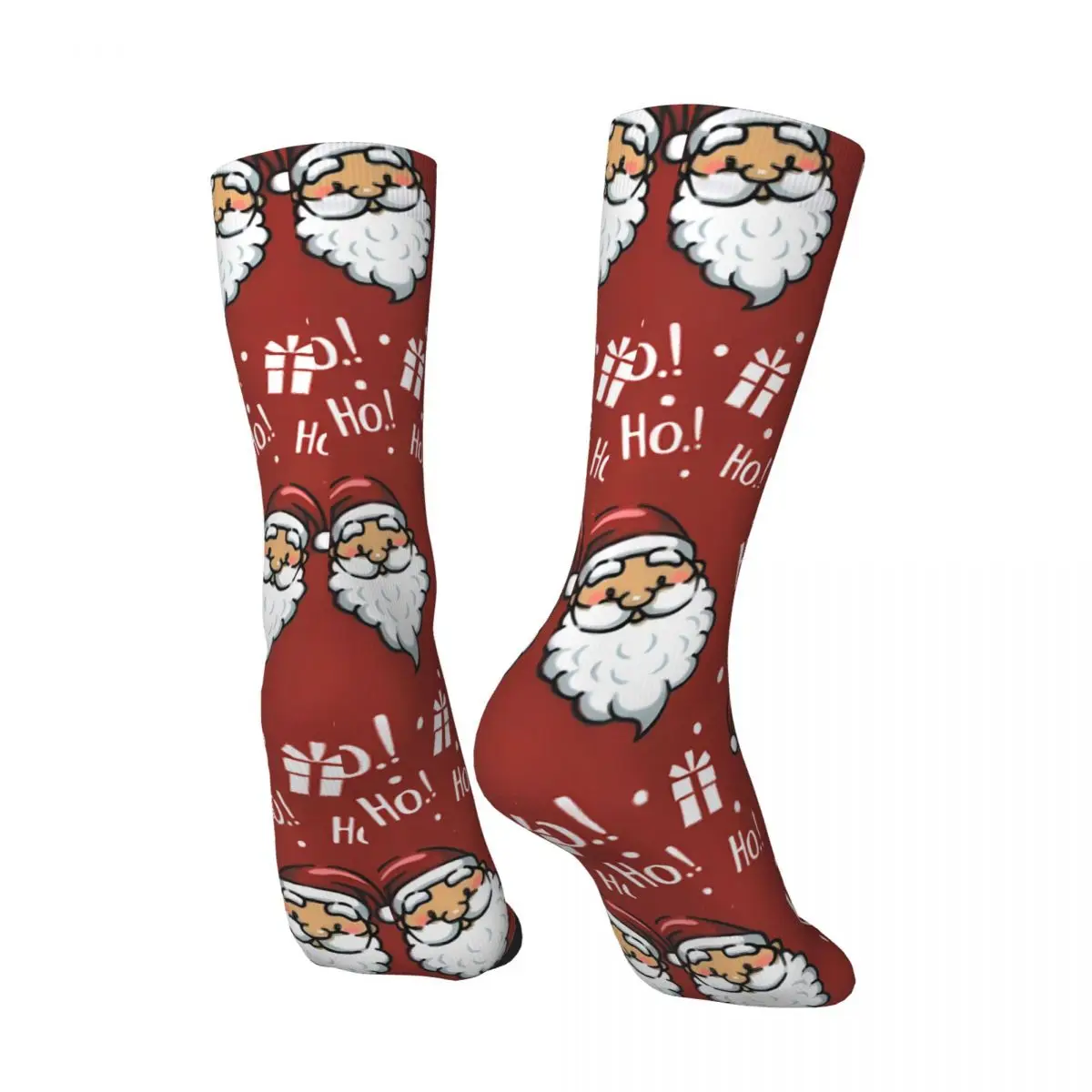 عيد الميلاد سانتا كلوز الجوارب الأحمر جوارب أنيقة الشتاء عدم الانزلاق للجنسين الجوارب لينة مخصصة في الهواء الطلق جوارب رياضية #3