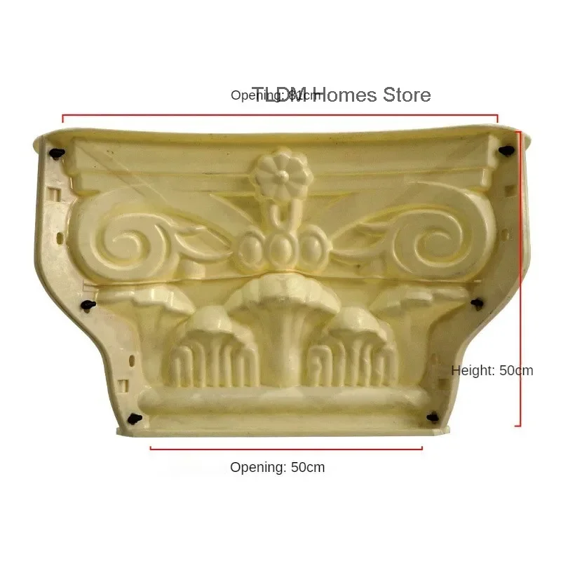 European Roman Column Head and Foot Mold Outdoor Garden Villa Gate Column Square Column Mold Buildings Decorative Cement Mold