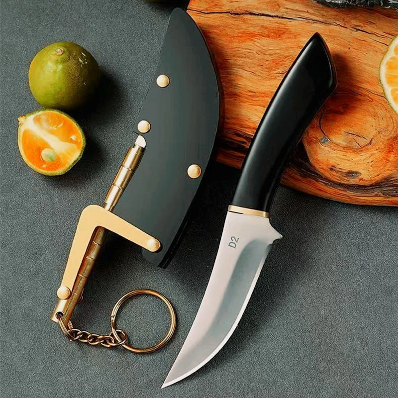 Stainless Steel Kitchen Knife Cleaver Boning Knife Barbecue Cutting Fishing Knife with Sheath Chef Cooking Utility Knife