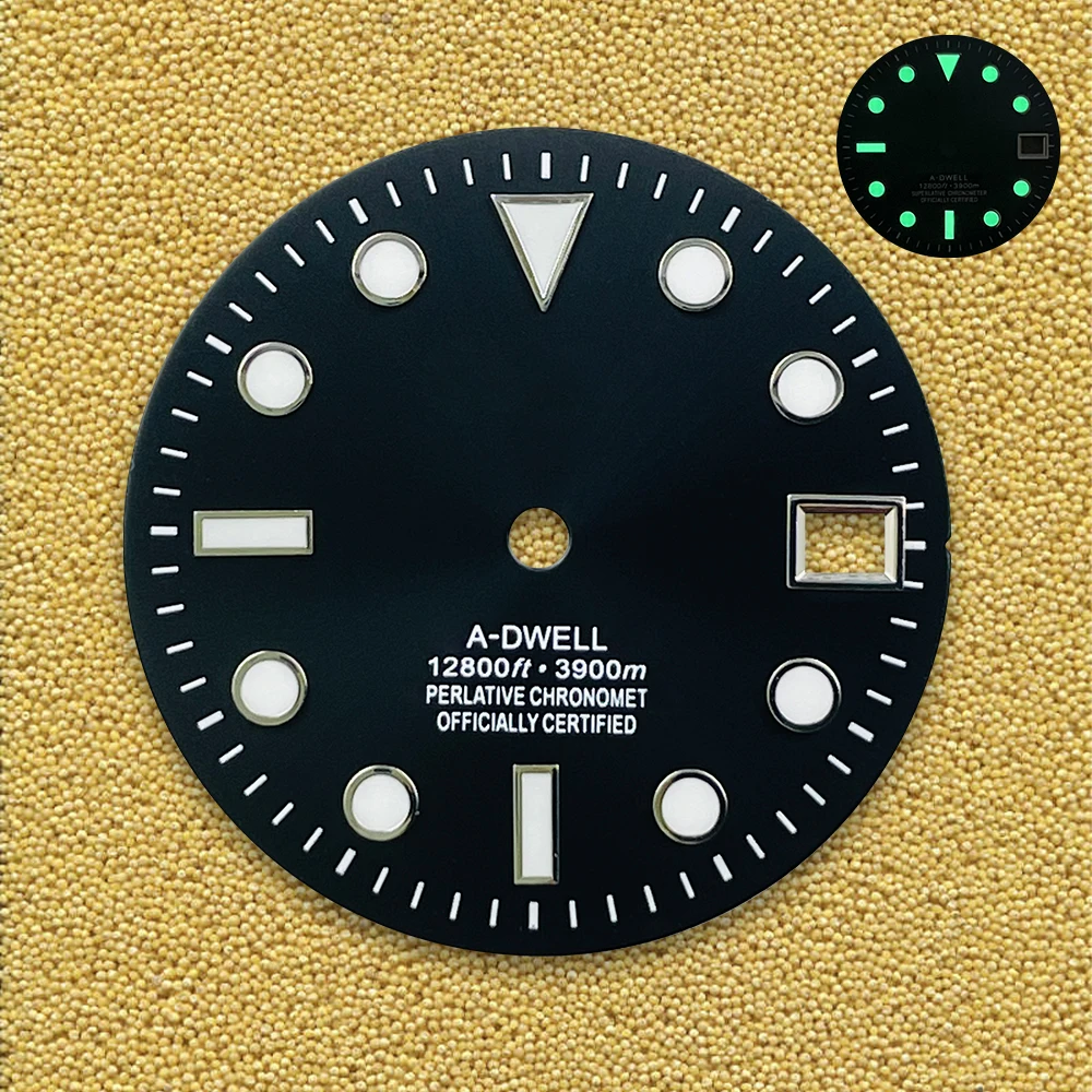 NH35 ダイヤル 28.5 ミリメートル S ロゴダイヤルグラデーションダイヤルリテラル NH36 ムーブメント高品質時計修正修理アクセサリー