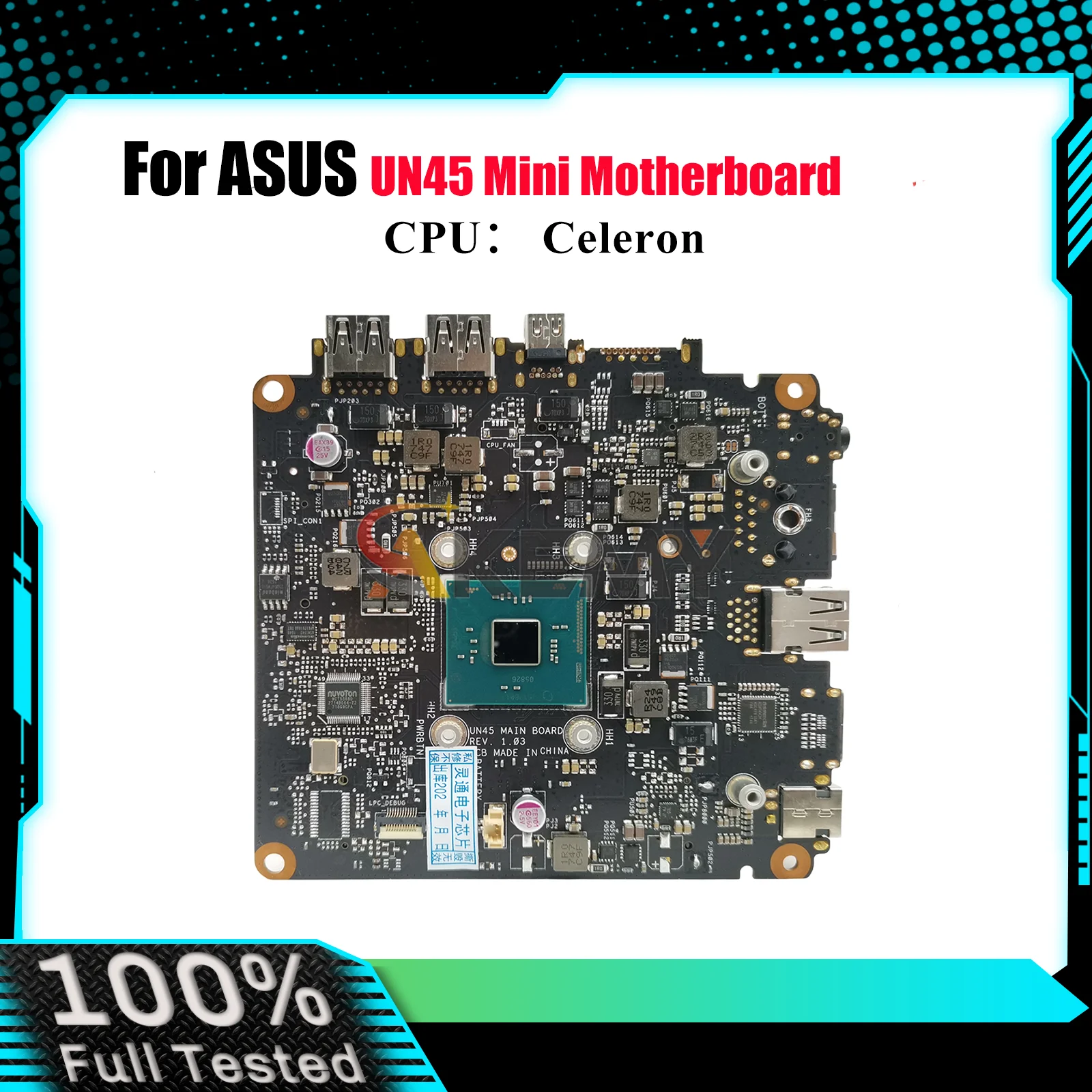 

UN45 Laptop Motherboard For ASUS VivoMini UN45 Notebook Mainboard With Celeron CPU 100% tests OK fast shipping High quality
