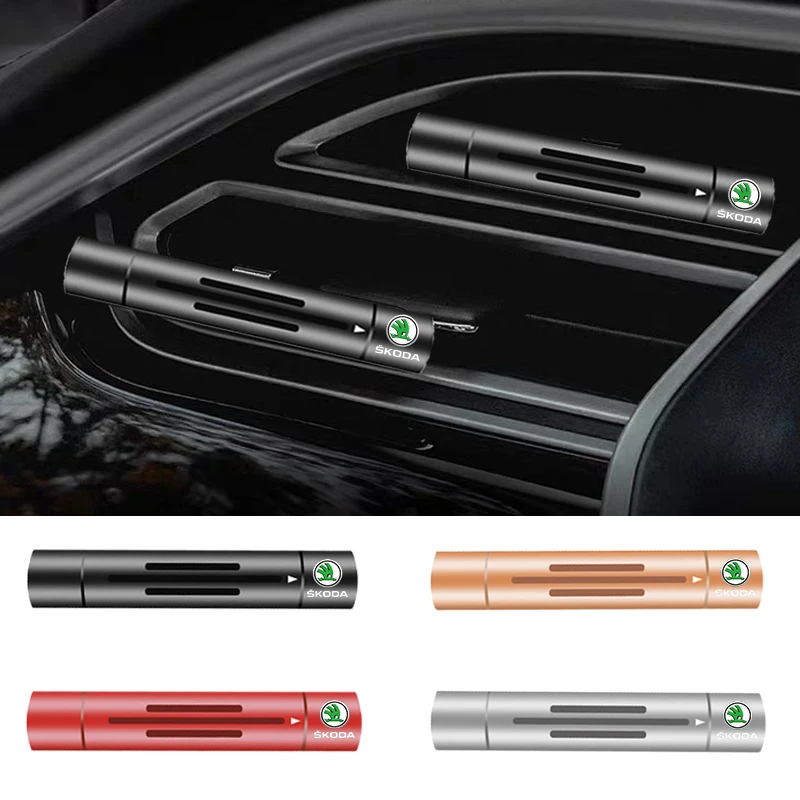 

Automotive Auto Interior custom Freshener Outlet Air Vent Perfume Diffuser For Skoda Octavia MK2 MK3 2 Fabia Karoq Kodiaq Superb