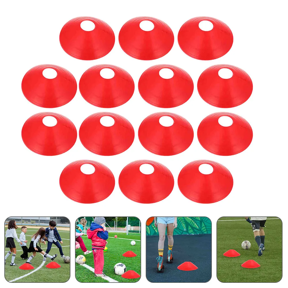 

20 шт. маркерных дисков для футбола, оборудование для тренировки ловкости на открытом воздухе, фитнес-аксессуары для отработки навыков владения мячом