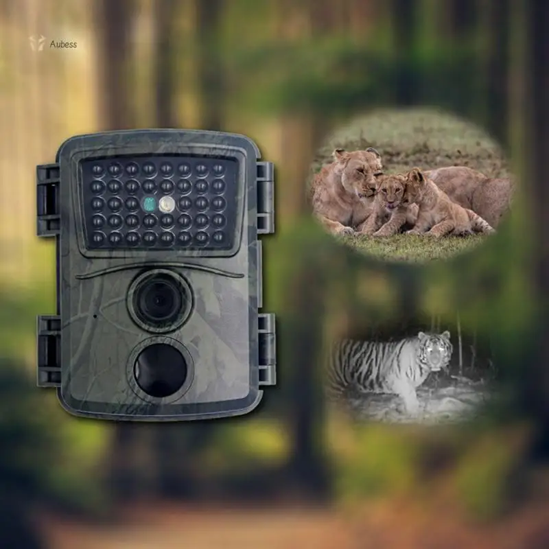 

Hunting Cameras Mini Trail Camera 12MP 1080P Game Camera Waterproof Wildlife Scouting Hunting Cam 60° Wide Angle Lens