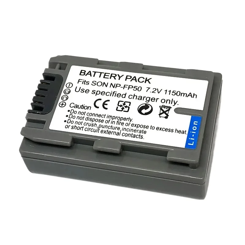 Akumulator do aparatu 1150mAh 7.2V NP-FP50 + Ładowarka do SONY FP30 FP51 HC20 21 22 23 24 30 40 96 26 27 28 SR40 DVD605 805