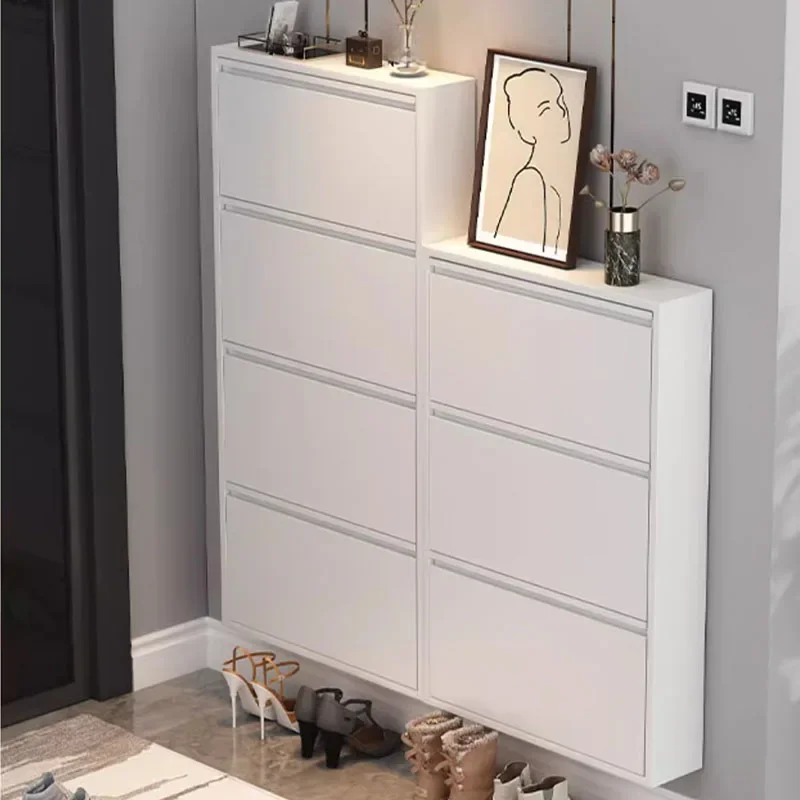 Layer Men Women Shoes Rack Boots Household Storage Mobile Organizer Shoe Cabinet Dorm Hallway  Furniture