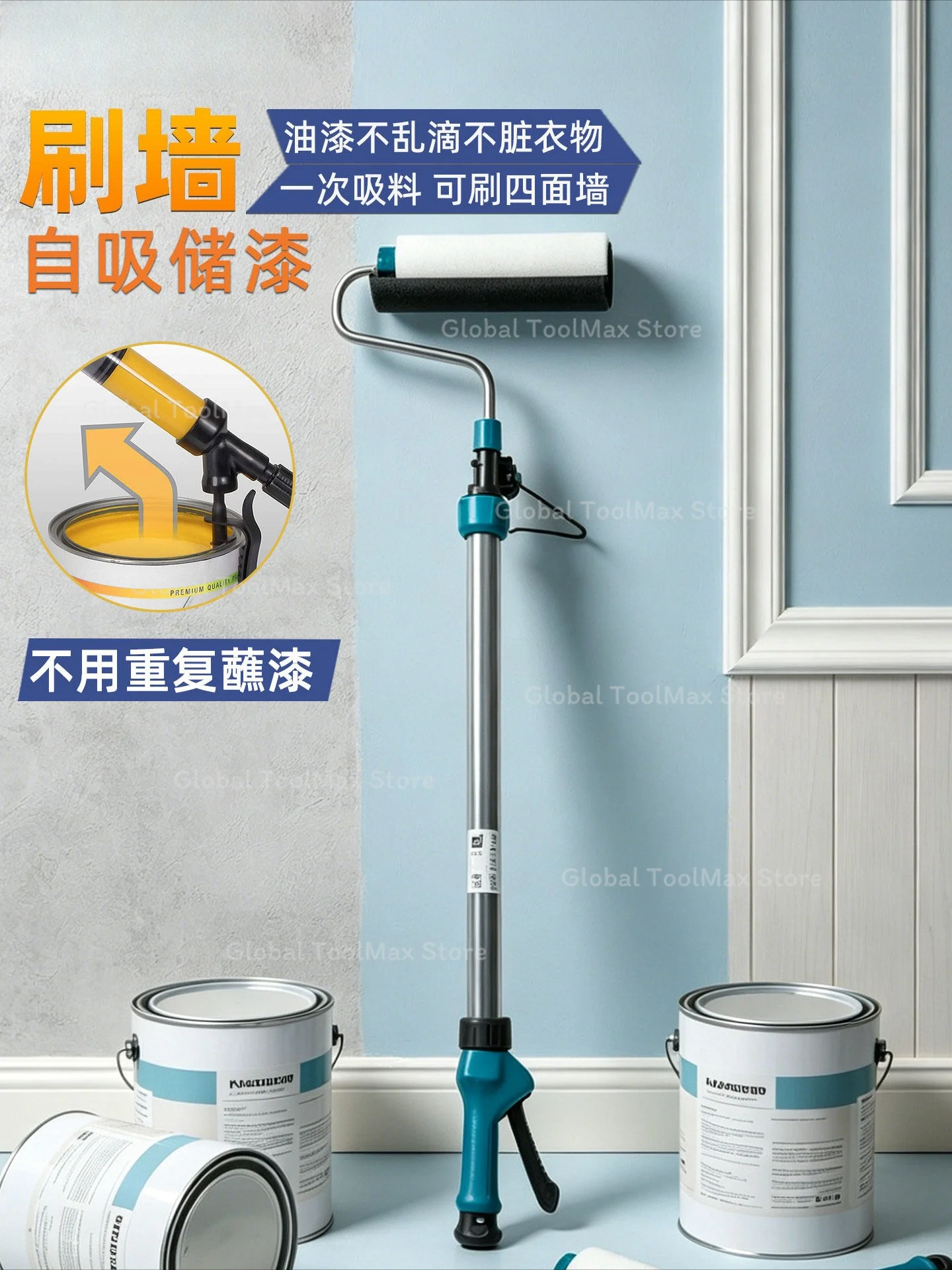 Decorative Paint Roller Polyurethane Paint Tool Set Heavy‑Duty Eco‑Friendly Surface Coating Painting Hand Tools