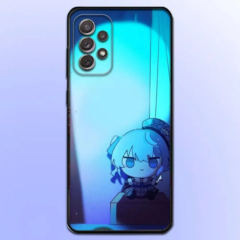 Blue Shiroko A-Archive  Phone Case  For Samsung S25,S24,S21,S22,S23,S30,Ultra,S20,Plus,Fe,Lite,Note,10,9,5G Black Cover