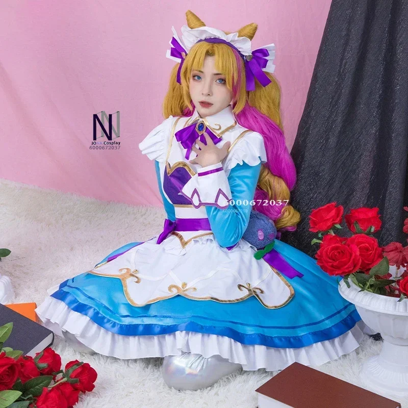 Game League of Legends/LOL Gwen Cosplay Kostuum Cosplay Anime Cafe Cutie Sweet Lolita Jurk Meid Outfit Voor Vrouwen meisjes