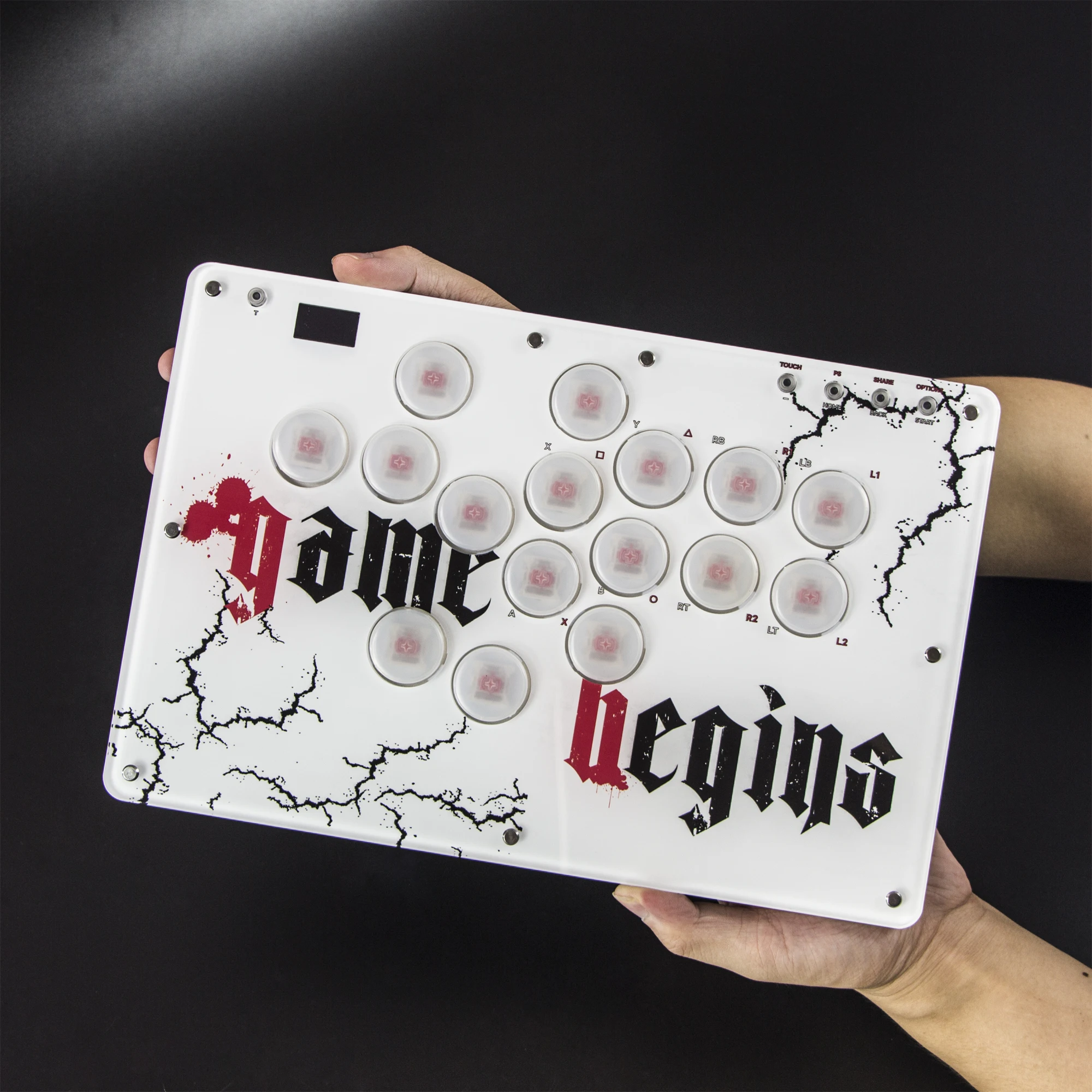 REMANK Hitbox تحكم PS5 Hitbox FightStick عصا التحكم Hitbox تحكم لوحة المفاتيح ممر عصا تحكم ل PS4/التبديل/الكمبيوتر #3