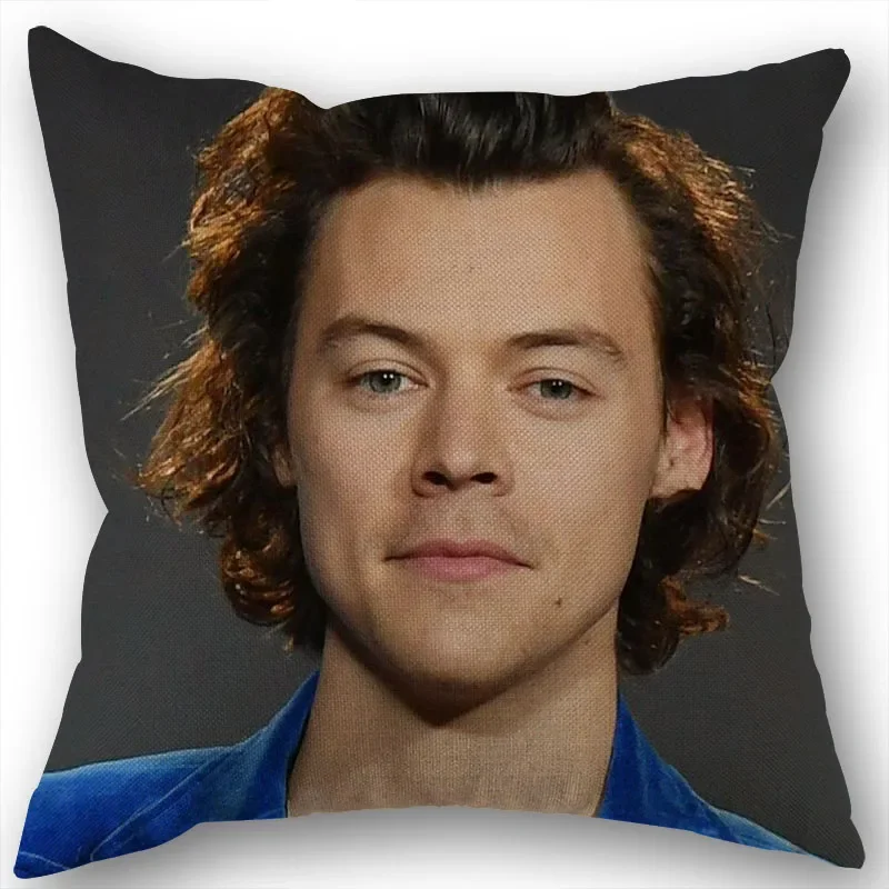 Harry-Style-Pillowcase Wedding Decorative Cotton Linen Pillow Case For Home Pillow Cover 45X45(One Sides)