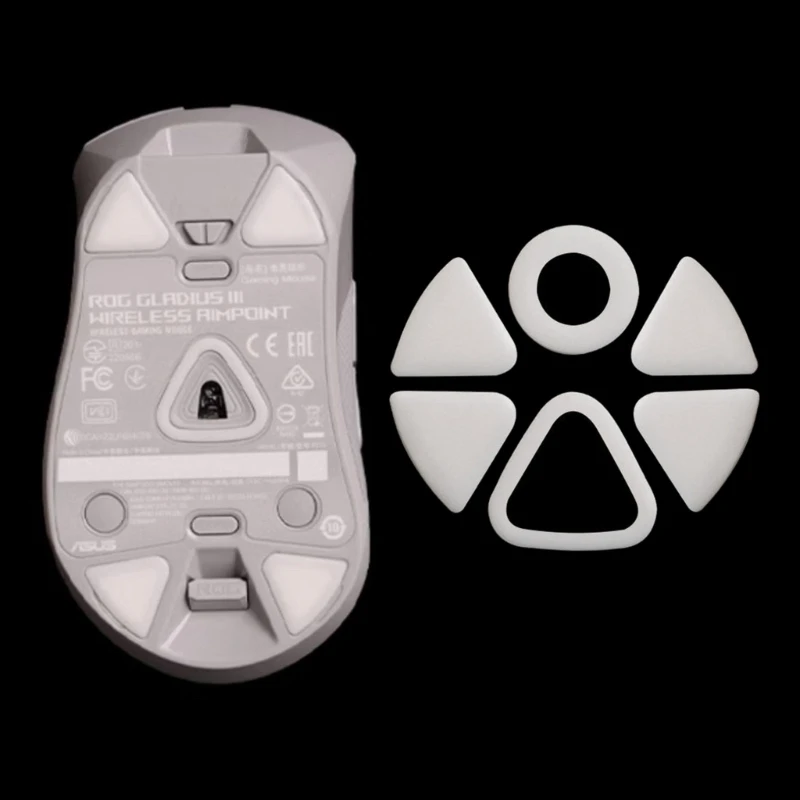

1Pack Practical Mouse Skates Feet Pads Ice V2 Version Esptiger Gaming Mouse Feet Sticker for ROG III Mouse White Dropshipping