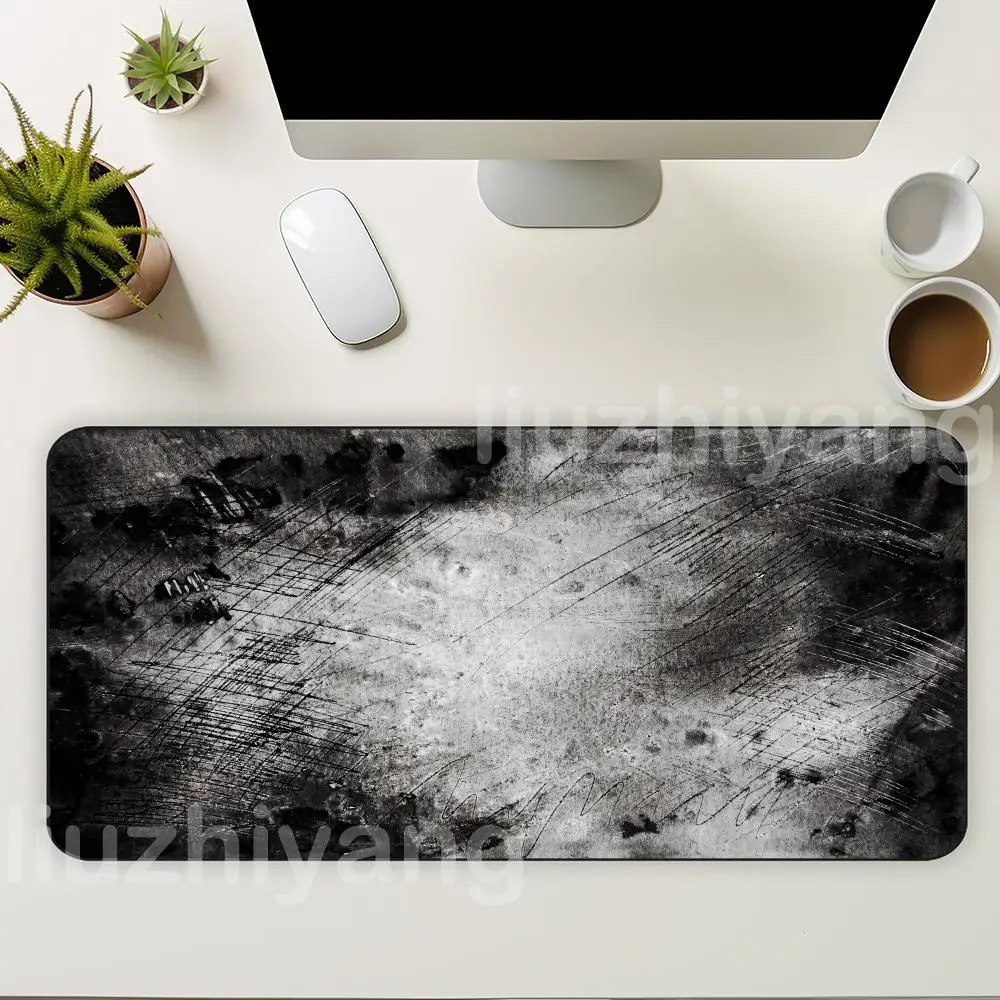 

Pure Gray Series Mouse Pad Large Computer Office Game Table Mats XXL Rubber Anti-slip Gaming Keyboard Mousepads Long Desk Pads