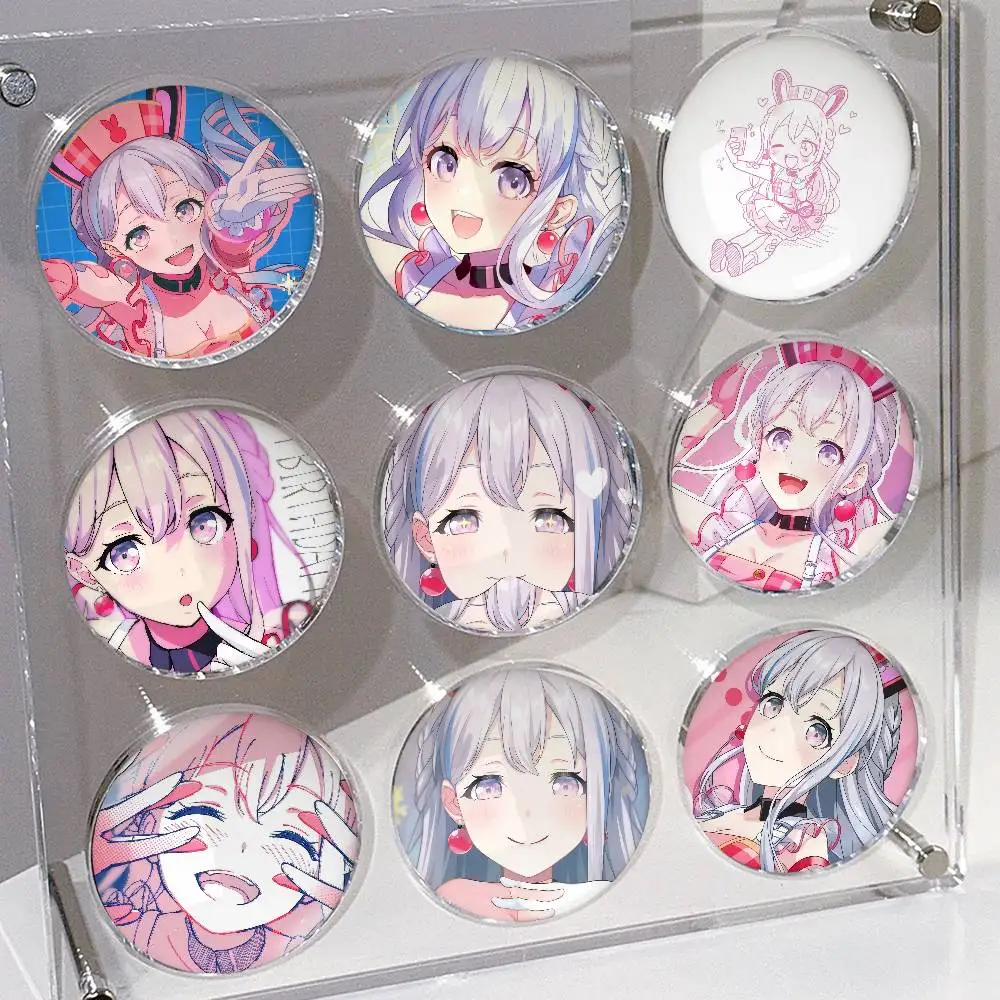 Anime Girl Miyanaga Nonoka Game BanG Dream Laser Round Badge Exquisite Spot Goods