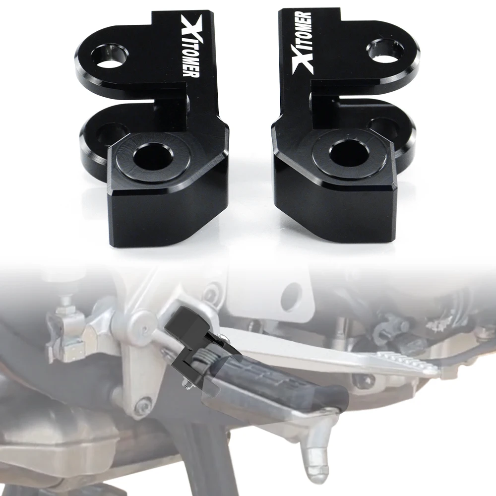

Fit For Honda VFR 800 X Crossrunner 2016 Motorcycle Aluminum Passenger Foot Pegs Lowering Relocation Bracket kit Rear Footrests