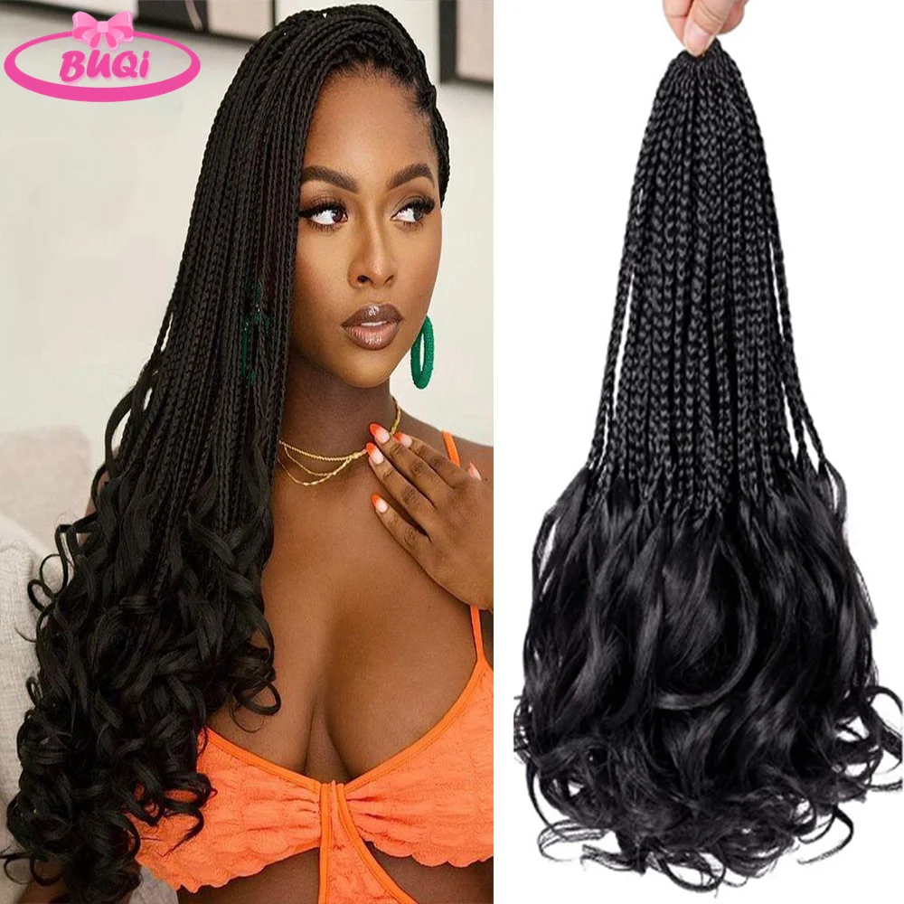 Braids Hair Pretwisted Twist Hair 18 Inch Pre Looped Crochet Hair For Women Passion Twist  Curly Hair Synthetic Braiding Hair