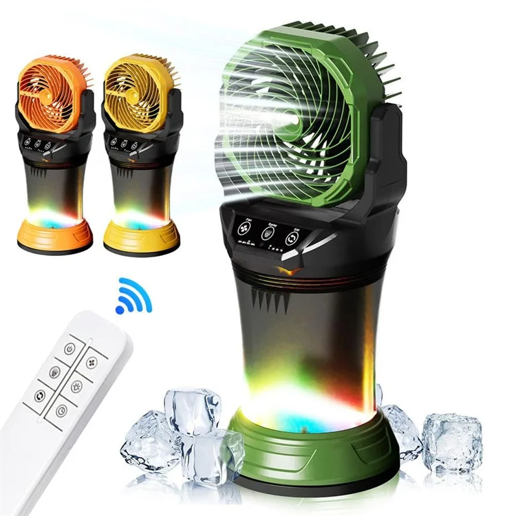 

2L Bucket Portable Misting Fan for Outdoors Patios 20000mAh Rechargeable Battery Operated Camping Fan Portable Water Spray