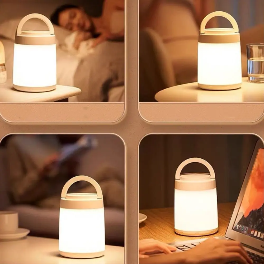 Decorazioni per la casa luce notturna a LED portatile USB che cambia luce ambientale da comodino dimmerabile lampada da tavolo a sospensione semplice alimentazione del bambino