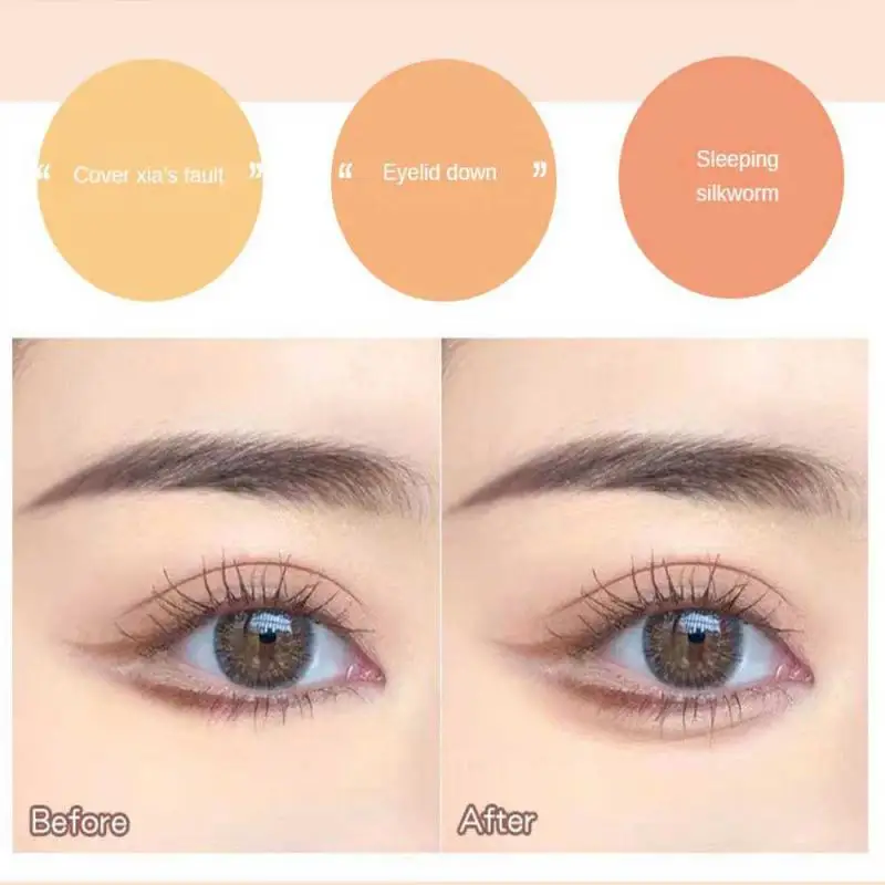 Cosmetics Not Easy To Remove Makeup Sweat Resistant Three Color Concealer Palette Double Head Concealer Eye Makeup Concealer