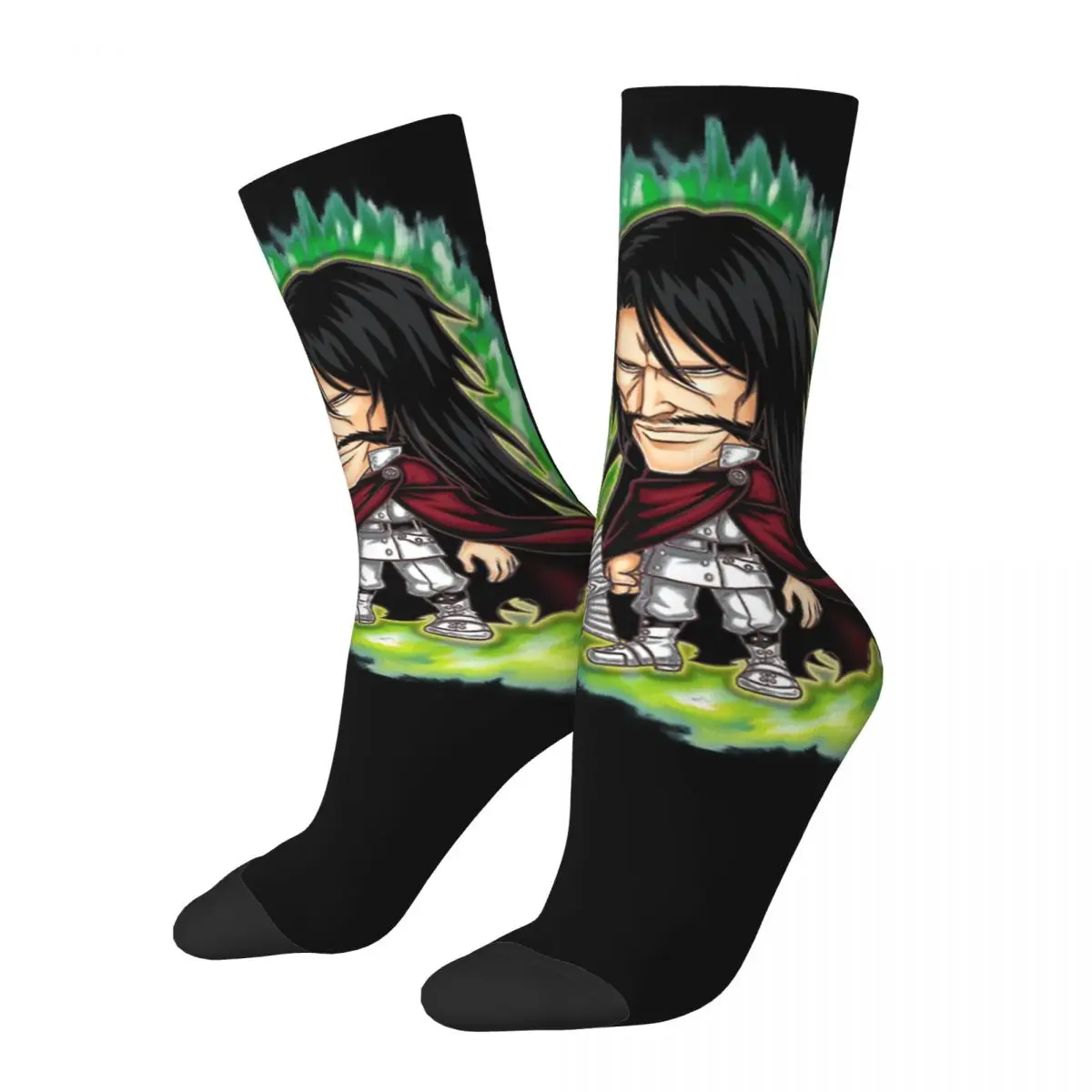 Happy Funny Men's compression Socks Yhwach Vintage Harajuku Shinigami, Japanese anime Hip Hop Novelty Pattern Crew Crazy Sock