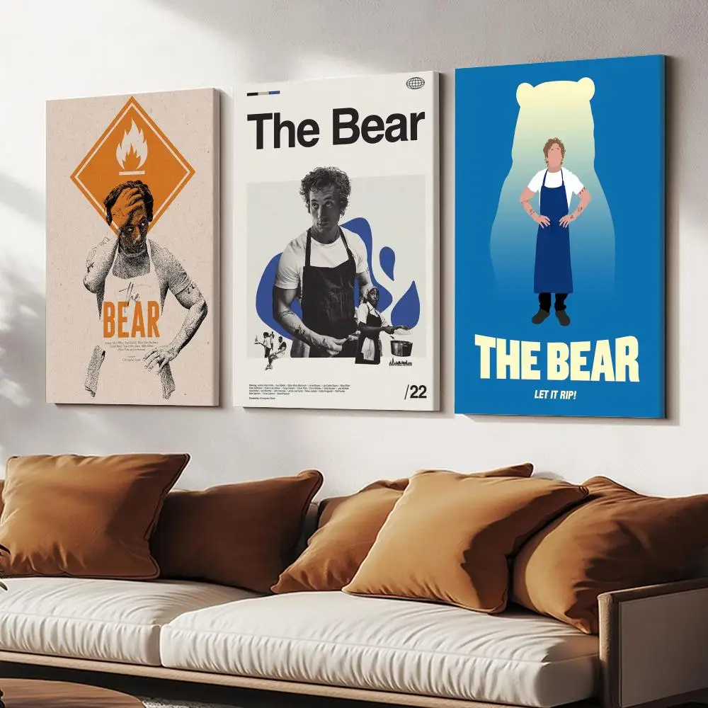 TV show T-The Bear Framed Wall Painting HD Canvas Wall Art | Optional Framed/Unframed | Modern Entryway Home Decor
