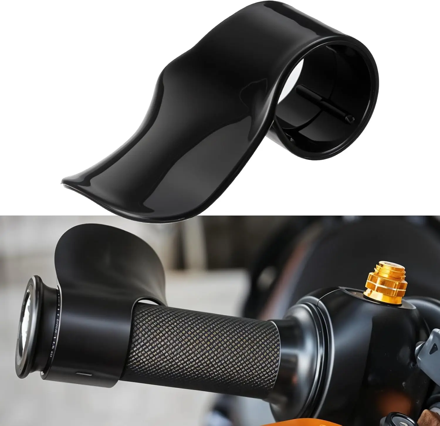 2pcs Throttle Assist Motorcycle Grips for Reducing Arm Fatigue Durable Wrist Rest Control for Long-Distance Riding Ergonomic