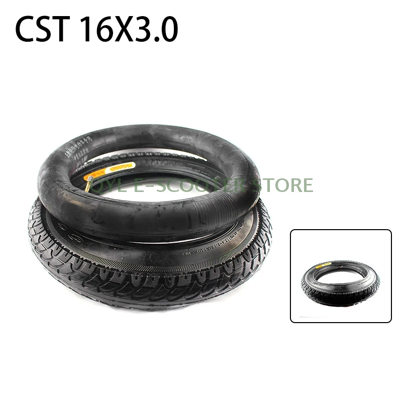 CST 16 inch Inner and Outer Tire of Pneumatic 16x3.0 Inch Electric Bicycle for Bike Tyre