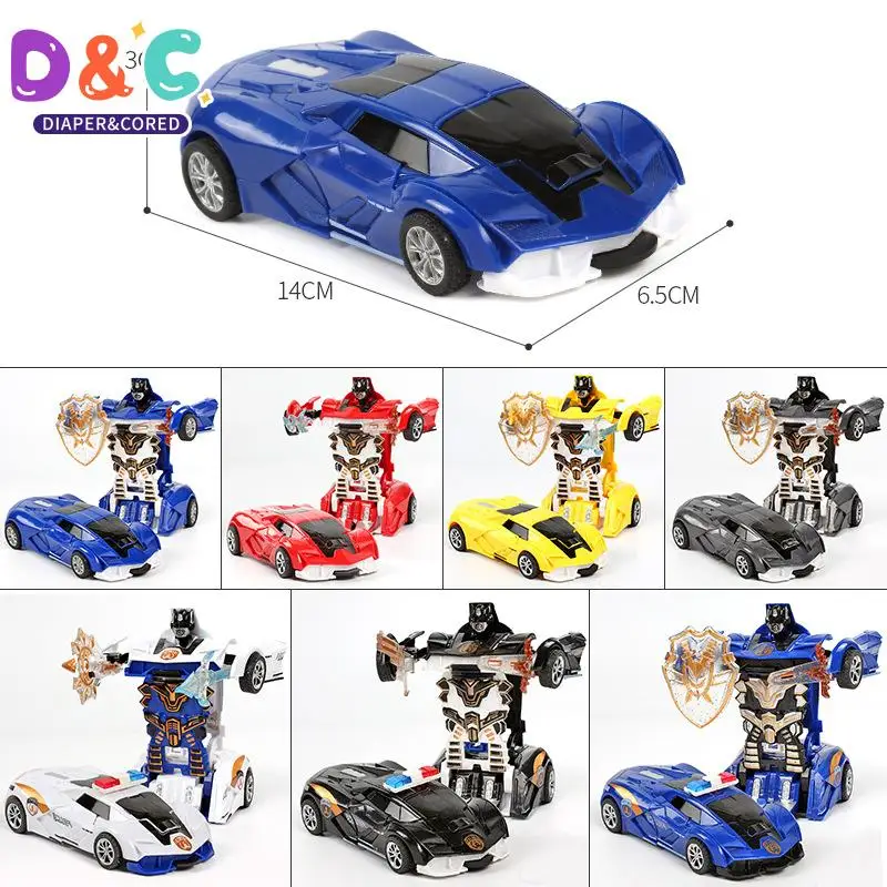 

Transform Robot One-key Deformation Car Toys Automatic Plastic Model Car Funny Diecasts Toy Boys Amazing Gifts Kid Toy